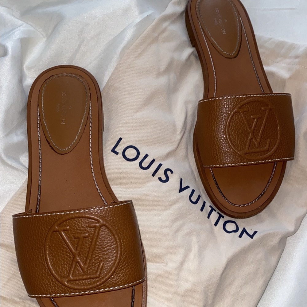 Louis Vuitton authentic brown sandals